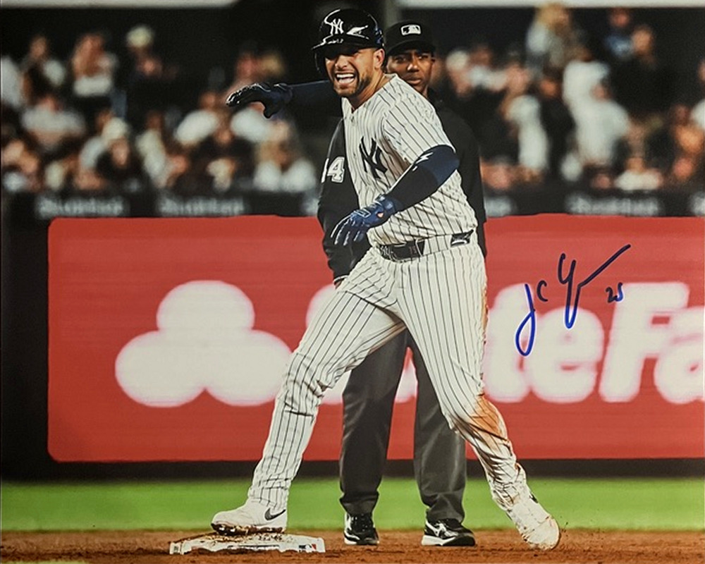 New York Yankees JC Escarra Signed 11x14 Photo First MLB Hit Autograph COA